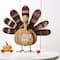 Glitzhome® 12" Wood & Metal Turkey Tabletop Accent